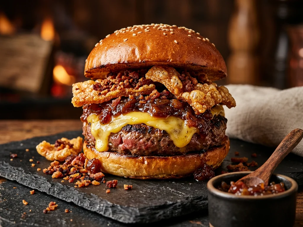 Hamburguesa con bacon